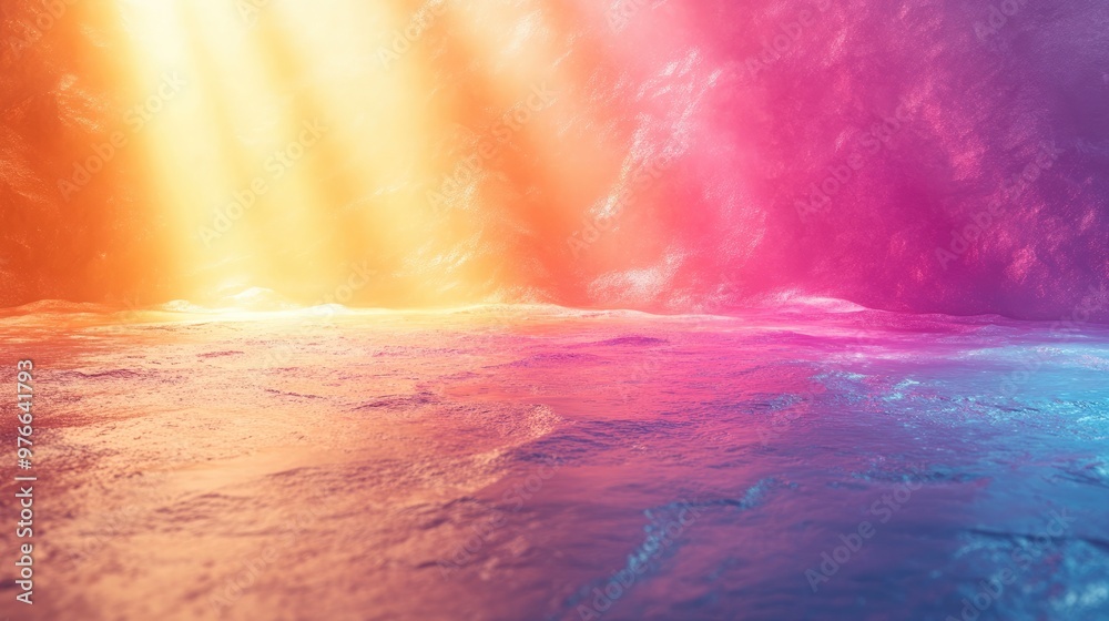 Pastel Rainbow Gradient with Soft Transitions Ideal for Backgrounds and Design Projects