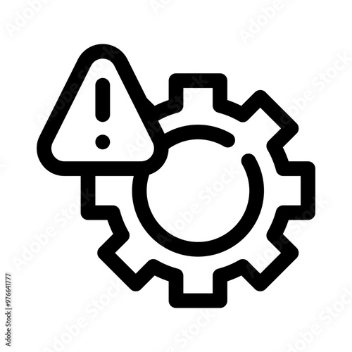 risk management line icon