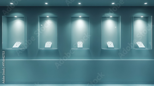 Empty Display Cases.