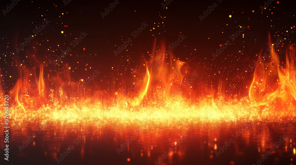 Abstract background featuring a fire-themed equalizer design. Vector illustration highlighting dynamic, flame-inspired visual elements. Abstract background featuring a fire-themed equalizer design. Vector illustration highlighting dynamic, flame-inspired visual elements.