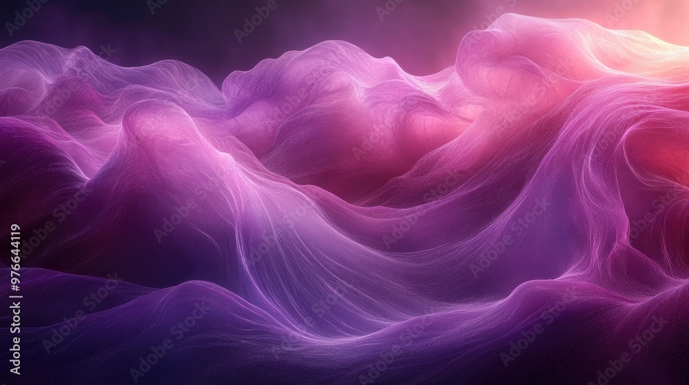 Fototapeta premium Smooth Gradient in Shades of Purple Ideal for Backgrounds and Creative Designs