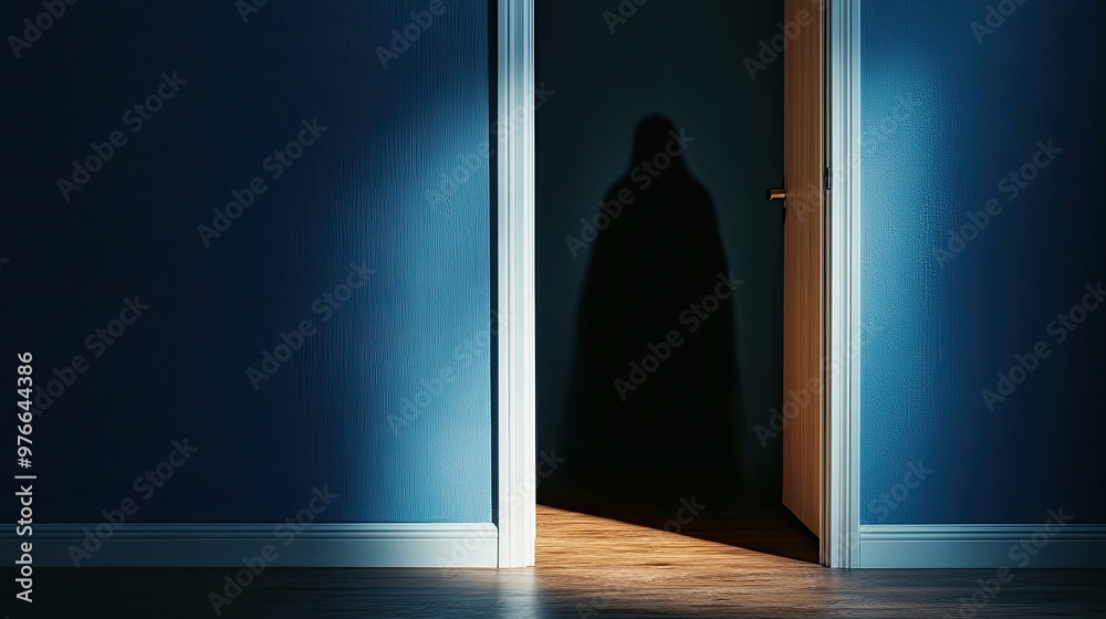 Shadowy Figure in a Doorway. Shadowy Figure in a Doorway.