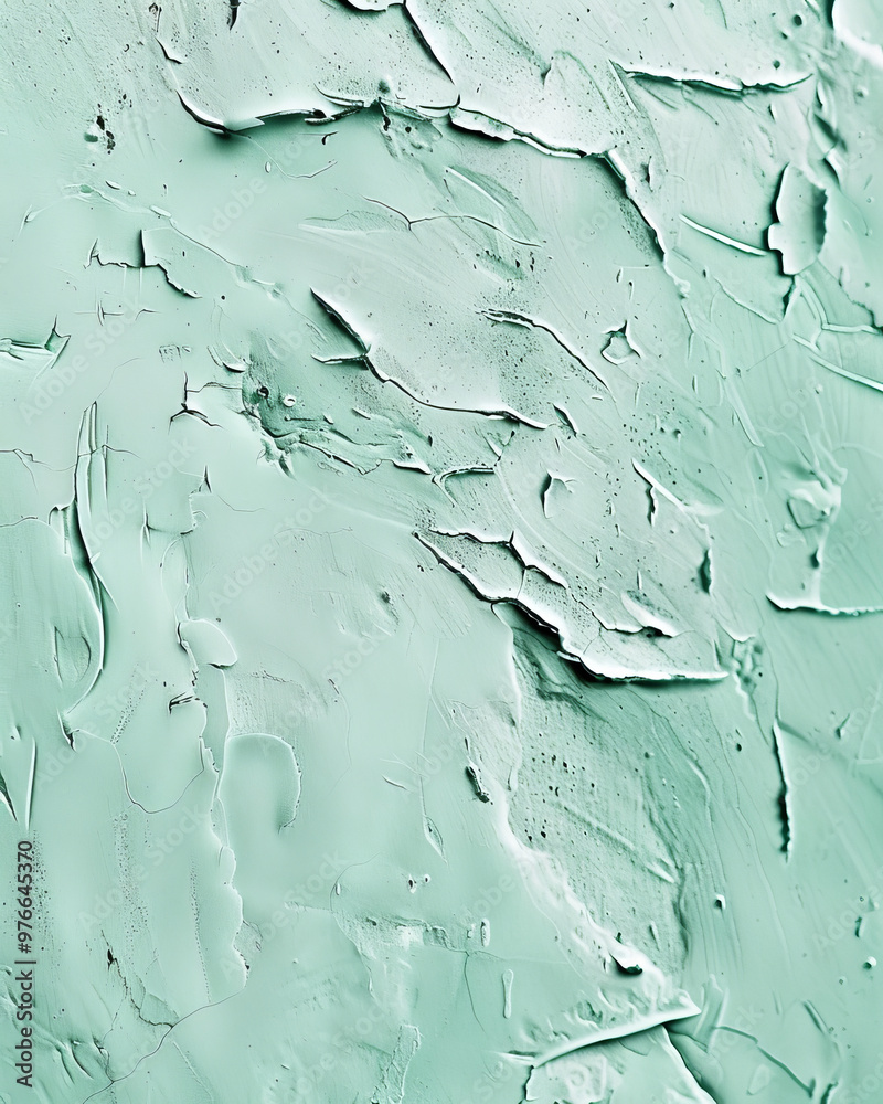 A close up of delicate raised texture in soft mint green hue, showcasing intricate patterns and layers that evoke sense of calm and tranquility A close up of delicate raised texture in soft mint green hue, showcasing intricate patterns and layers that evoke sense of calm and tranquility