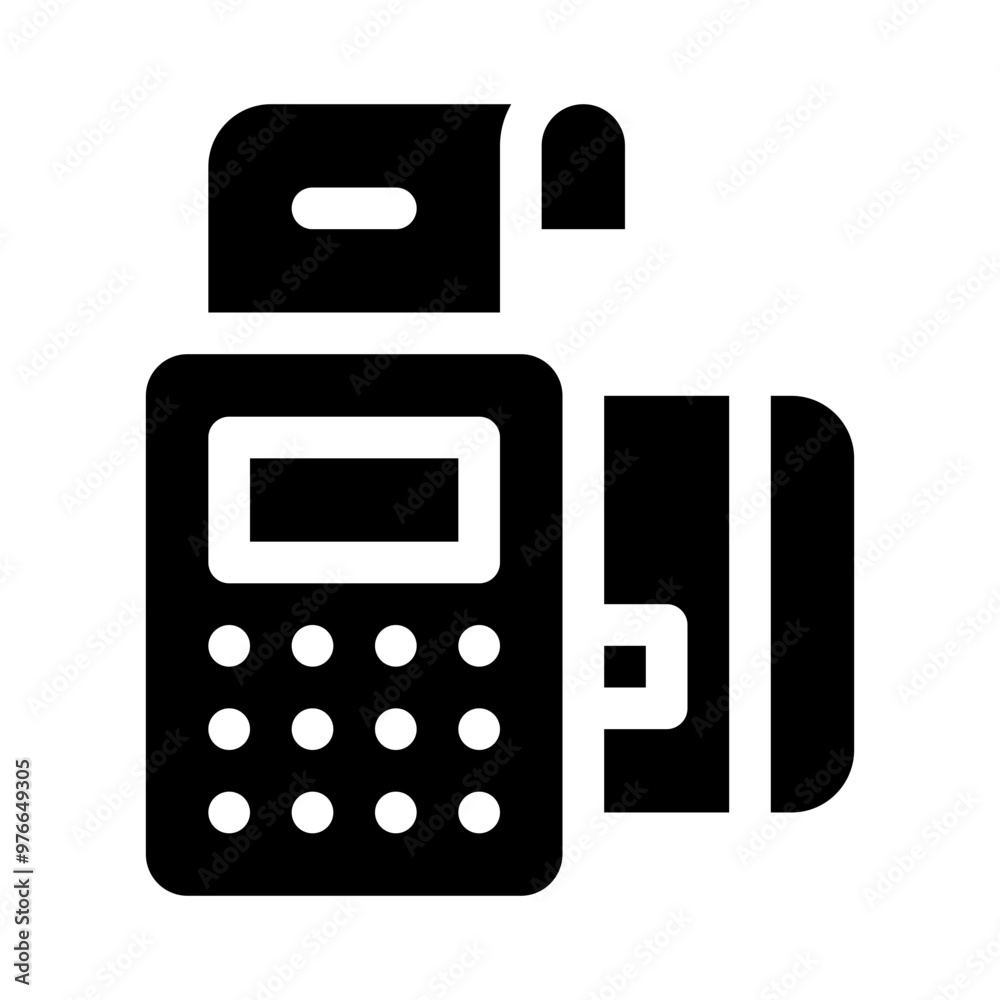 payment terminal glyph icon payment terminal glyph icon