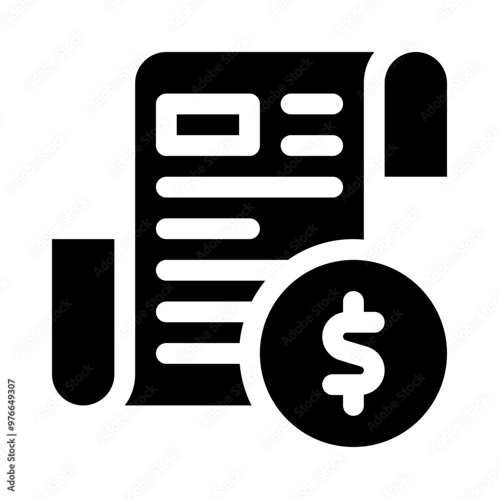 payment confirmation glyph icon payment confirmation glyph icon