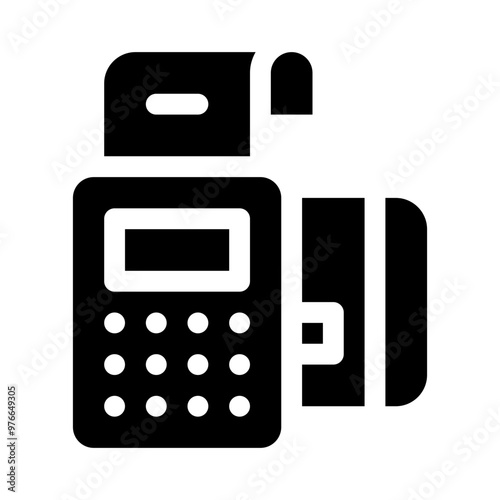 payment terminal glyph icon