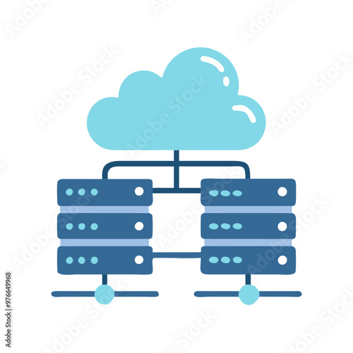 cloud computing concept, cloud security icon