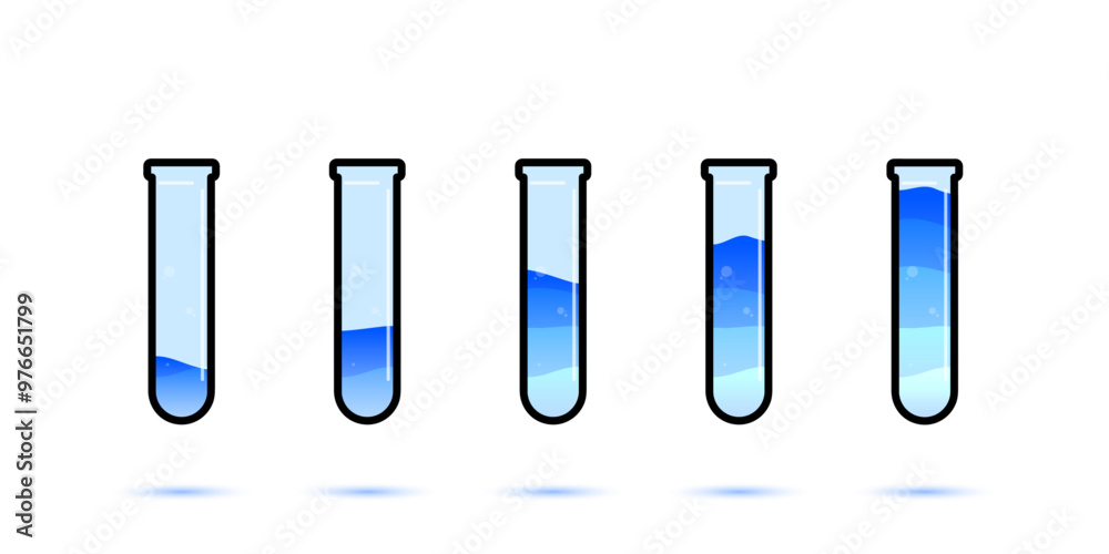 Set of glass bottles. Different color potion flat style on white background. Vector illustration. Design elements for game collection. Set of glass bottles. Different color potion flat style on white background. Vector illustration. Design elements for game collection.