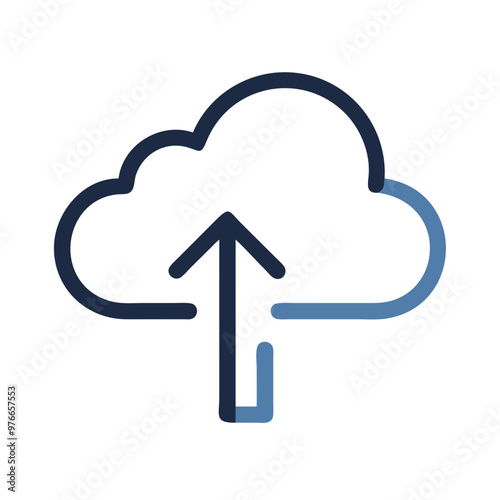 cloud computing concept, scalability cloud icon