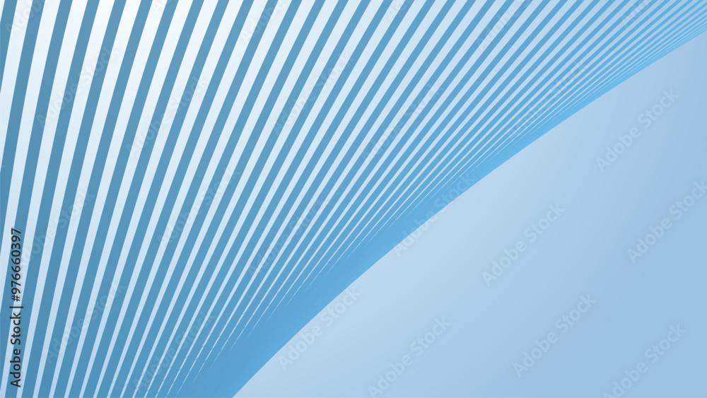 Fototapeta premium Baby Blue abstract background with stripes curve lines for backdrop or presentation