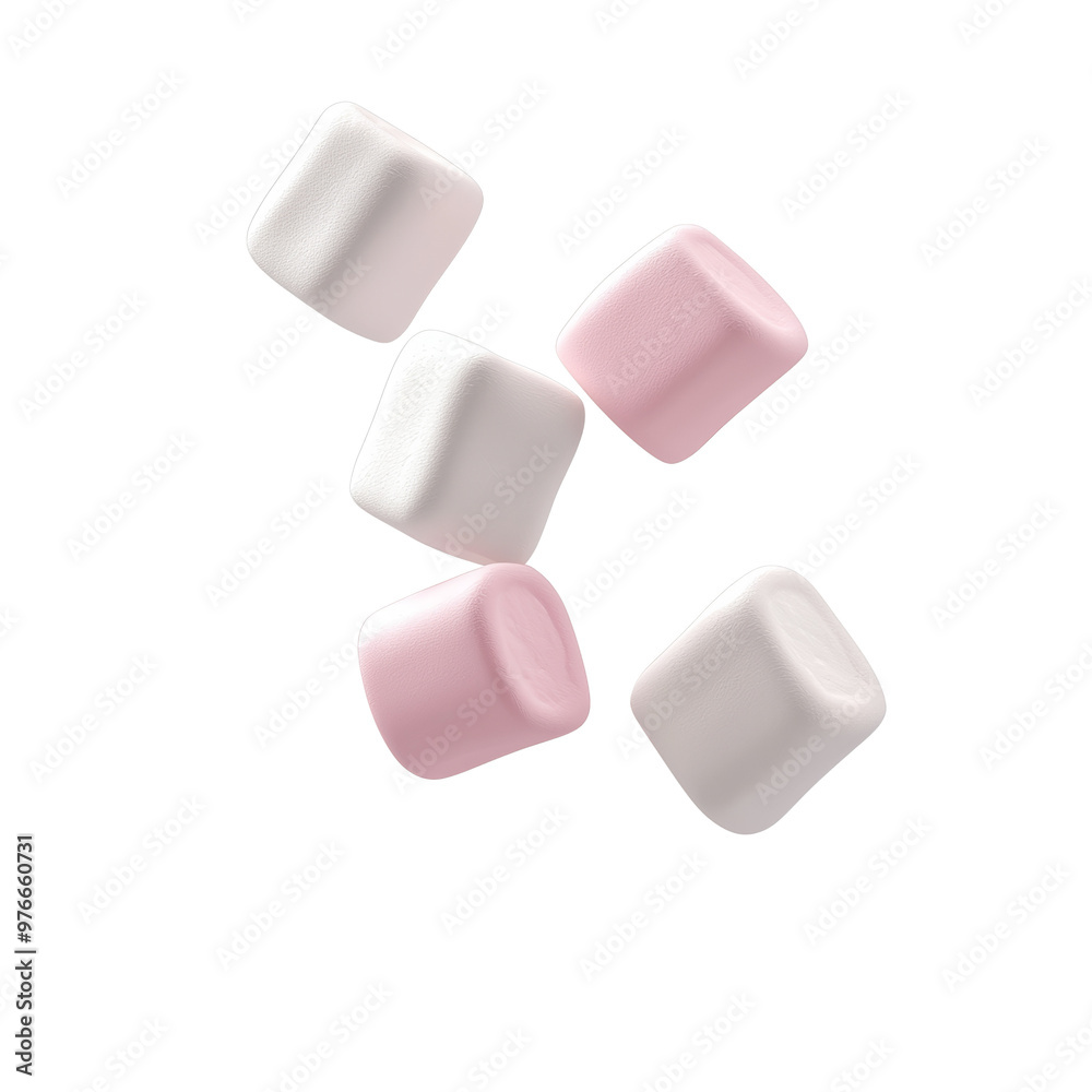 Colorful marshmallows scattered on a black background Colorful marshmallows scattered on a black background