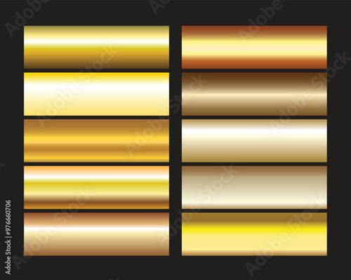vector golden squares collection
