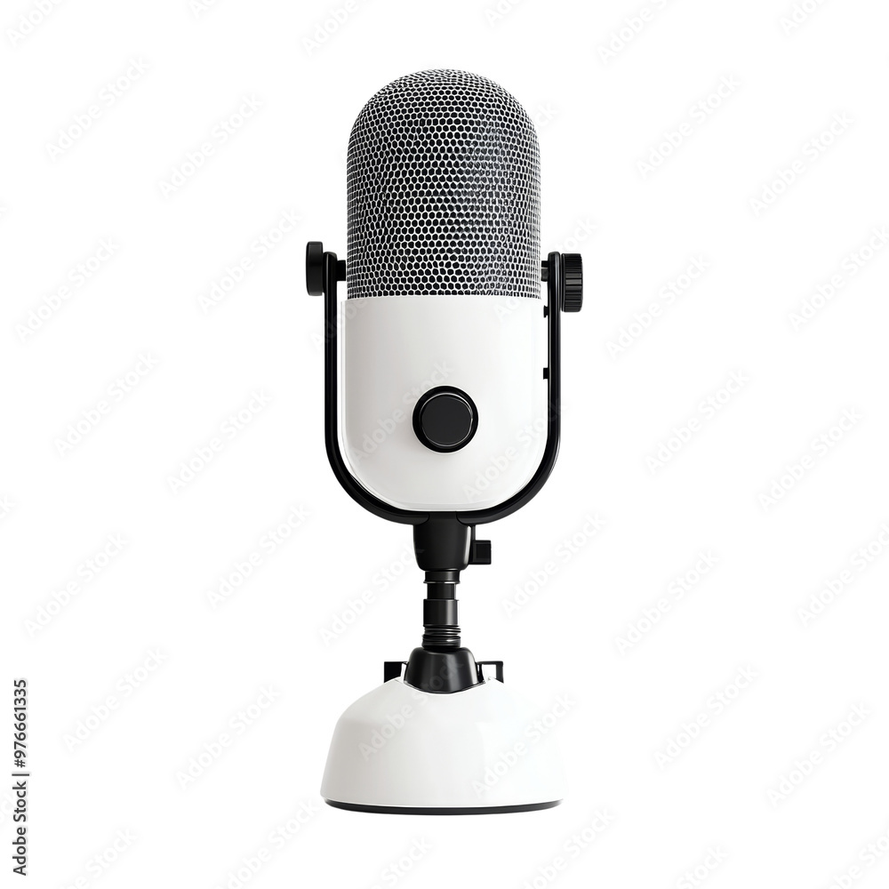 Classic microphone on a black background for audio recording and broadcasting Classic microphone on a black background for audio recording and broadcasting