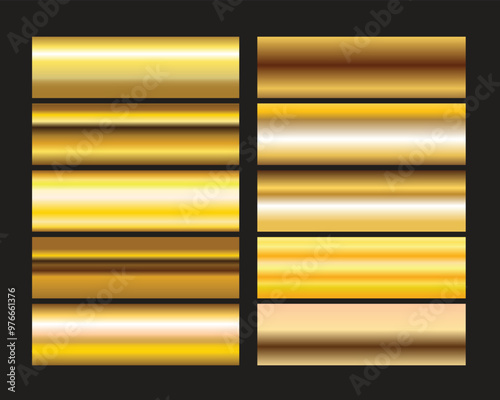 vector golden squares collection