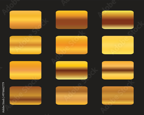 vector golden squares collection