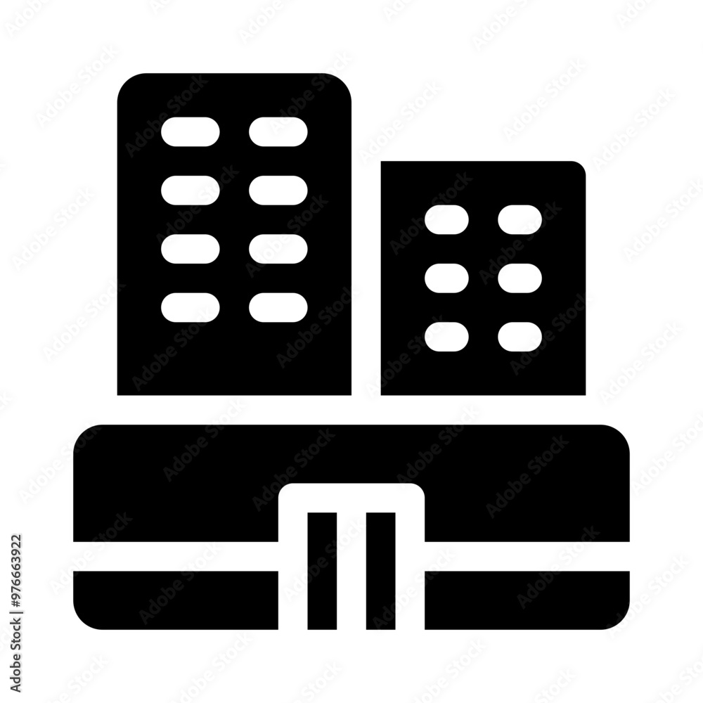 hotel glyph icon