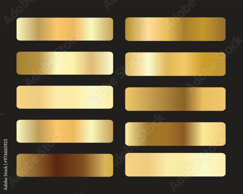 vector golden squares collection
