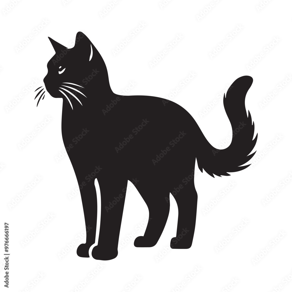 Burmilla cat silhouette Clipart - Burmilla Cat logo Design - Cat Vector illustration in black and white
Burmilla cat silhouette Clipart - Burmilla Cat logo Design - Cat Vector illustration in black and white