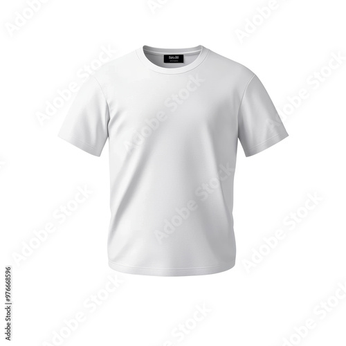 Plain white t shirt mockup for design and customization purposes photo