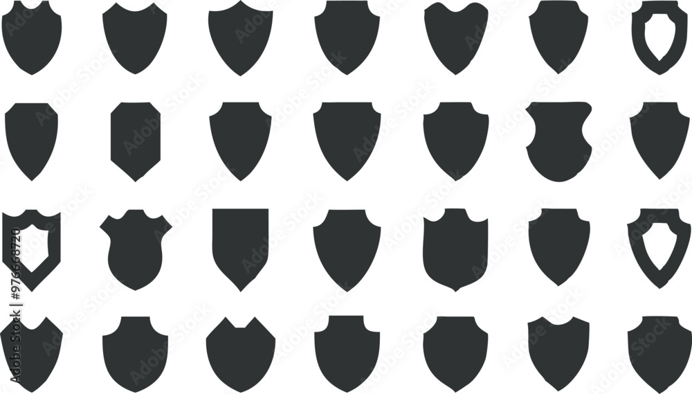 Shield icons collection. Protect shield vector Shield icons collection. Protect shield vector