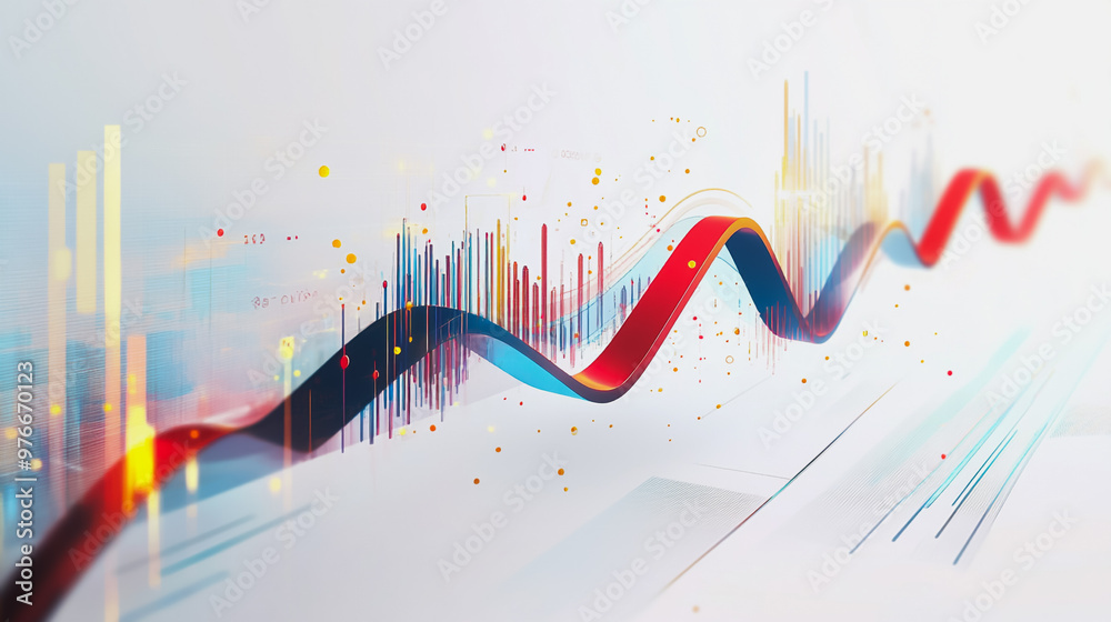 Abstract white background with Colorful charts and graphs with statistics to innovative analyze business potential and forecast future development of companies growth. Abstract white background with Colorful charts and graphs with statistics to innovative analyze business potential and forecast future development of companies growth.