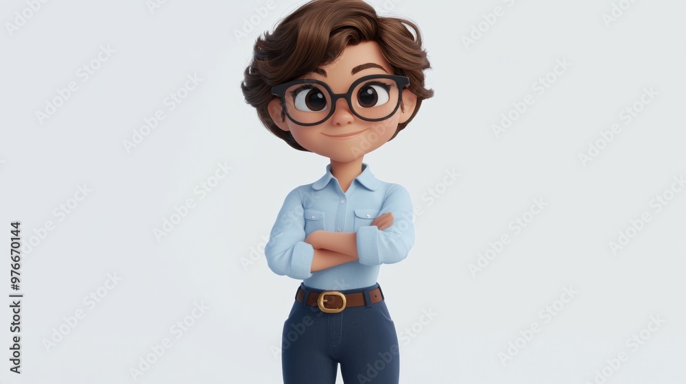 Cartoon Business Woman. Cartoon Business Woman.