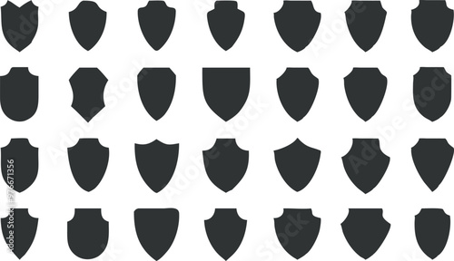 Shield icons collection. Protect shield vector