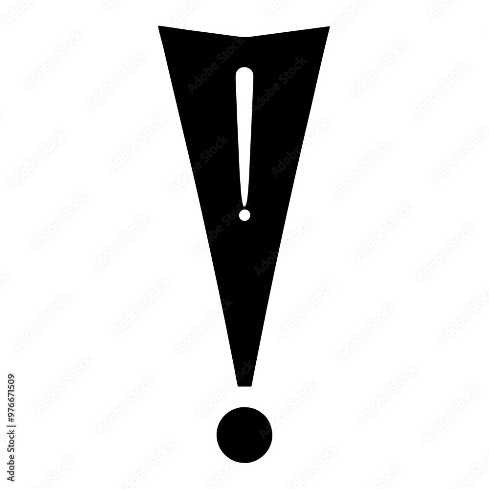 Sketch hand drawing of a exclamation mark symbol vector Sketch hand drawing of a exclamation mark symbol vector
