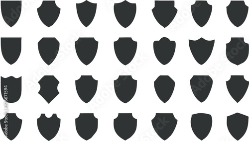 Shield icons collection. Protect shield vector
