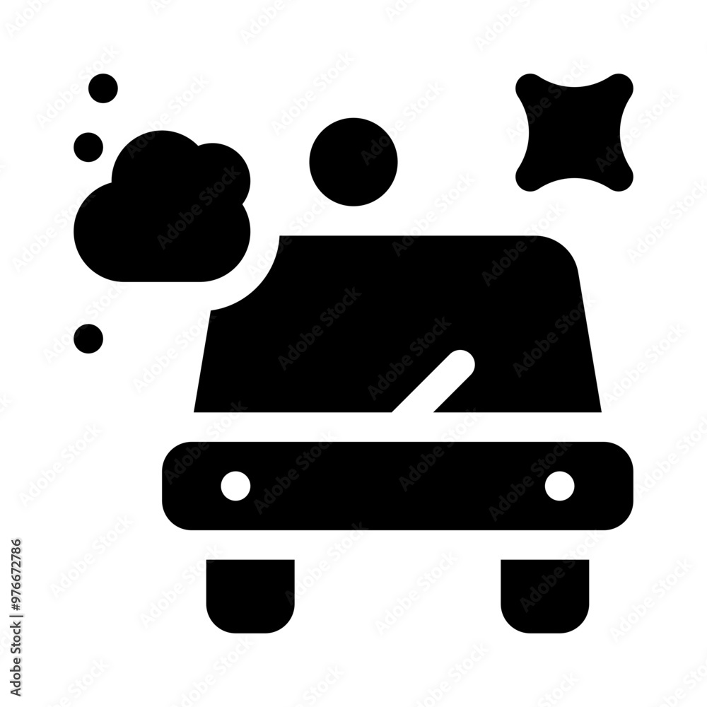 water spray glyph icon water spray glyph icon
