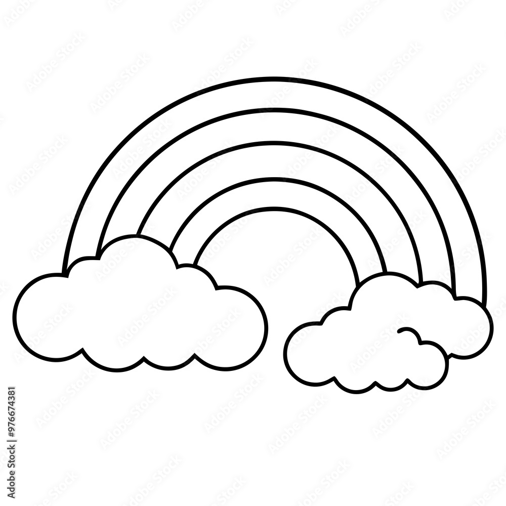 Sky rainbow vector