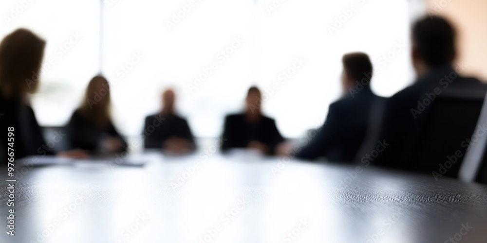 A blurred image showing a business meeting with six professionals seated around a table in a bright room, emphasizing collaboration and discussion in a professional setting. A blurred image showing a business meeting with six professionals seated around a table in a bright room, emphasizing collaboration and discussion in a professional setting.