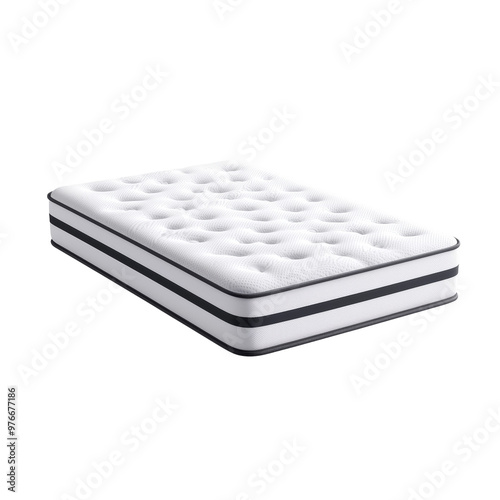 Comfortable mattress with modern design and plush surface for better sleep photo