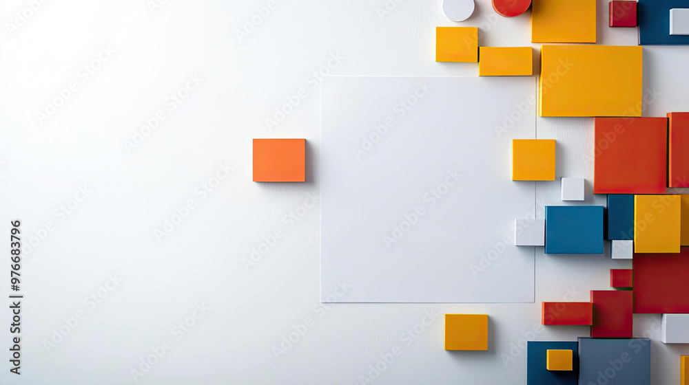 A wall filled with a strategic planning framework, with sections on Vision, Mission, Strategic Objectives, and Key Results A wall filled with a strategic planning framework, with sections on Vision, Mission, Strategic Objectives, and Key Results
