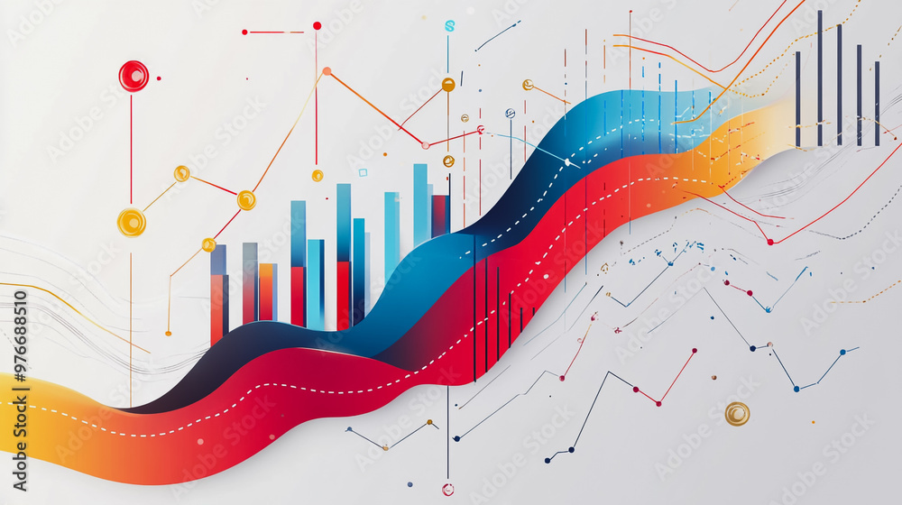 charts and graphs with statistics to innovative analyze business potential and forecast future development of companies growth. charts and graphs with statistics to innovative analyze business potential and forecast future development of companies growth.