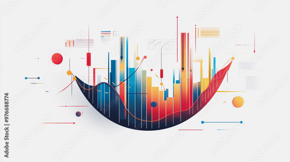 charts and graphs with statistics to innovative analyze business potential and forecast future development of companies growth. charts and graphs with statistics to innovative analyze business potential and forecast future development of companies growth.