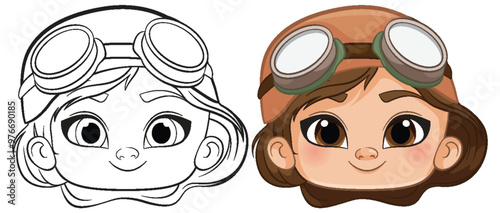 Adventurous Girl with Goggles