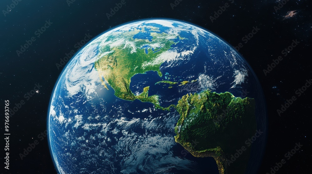 Obraz premium Earth From Space.