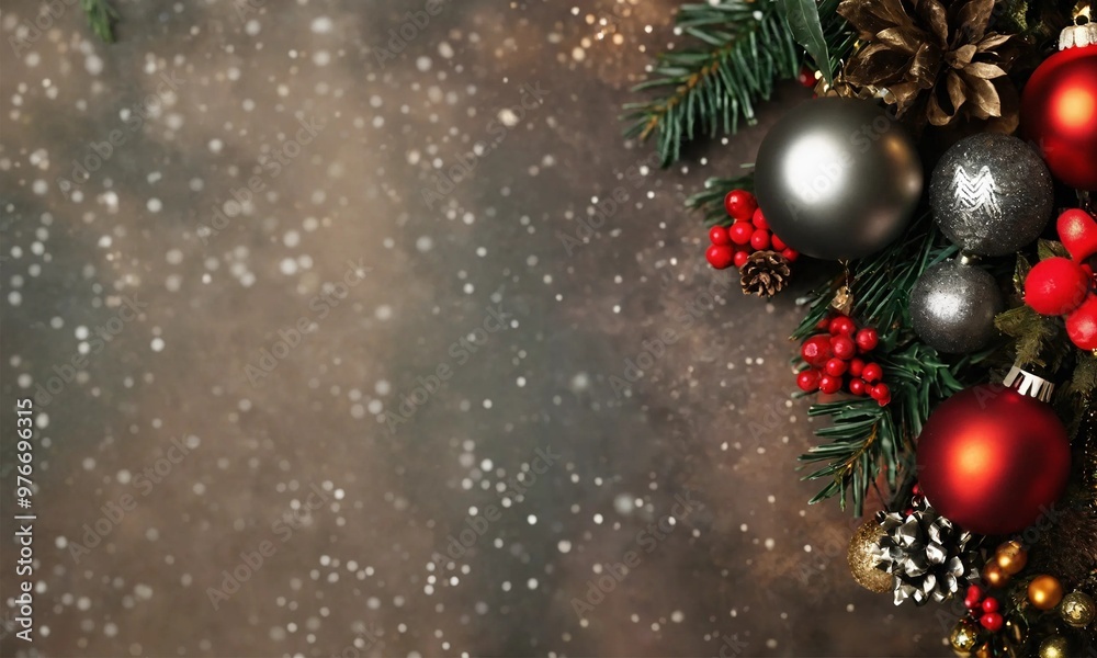 Beautiful celebratory Christmas background. New Year's holidays with copy space Beautiful celebratory Christmas background. New Year's holidays with copy space