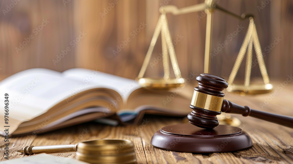 Judge's Gavel and Scales of Justice Judge's Gavel and Scales of Justice