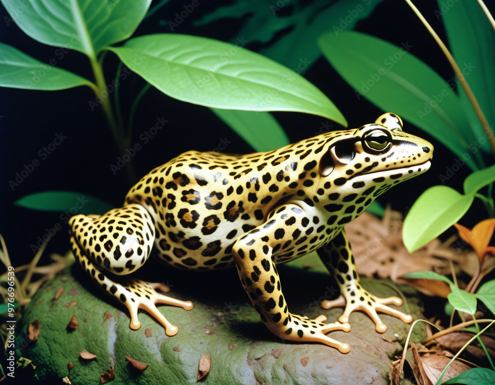 Fototapeta premium Hybrid animal between Frog and leopard.