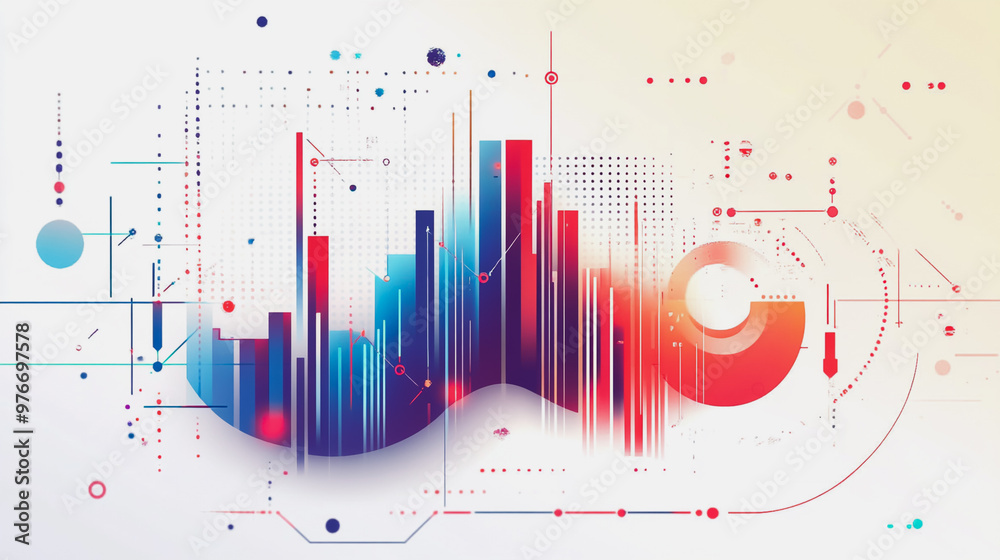 Abstract white background with Colorful charts and graphs with statistics to innovative analyze business potential and forecast future development of companies growth. Abstract white background with Colorful charts and graphs with statistics to innovative analyze business potential and forecast future development of companies growth.