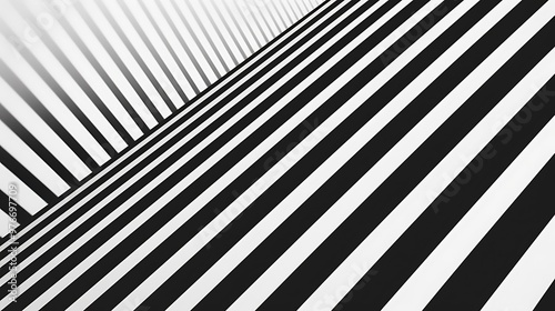 A seamless black and white striped background featuring bold, alternating lines. Ideal for modern, abstract, or minimalist design themes. 