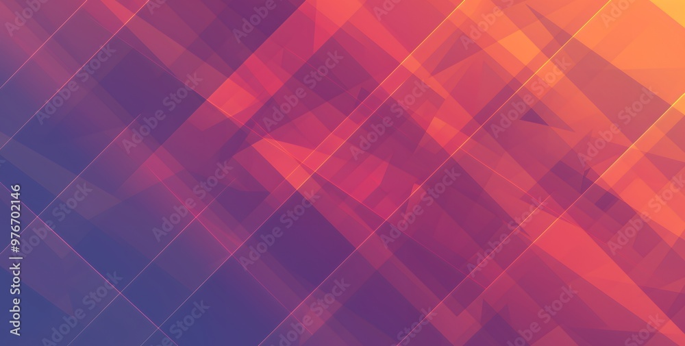 Abstract geometric background with overlapping shapes in shades of red, orange, and purple. Abstract geometric background with overlapping shapes in shades of red, orange, and purple.