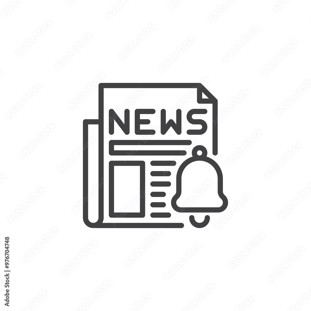 News Alert line icon News Alert line icon