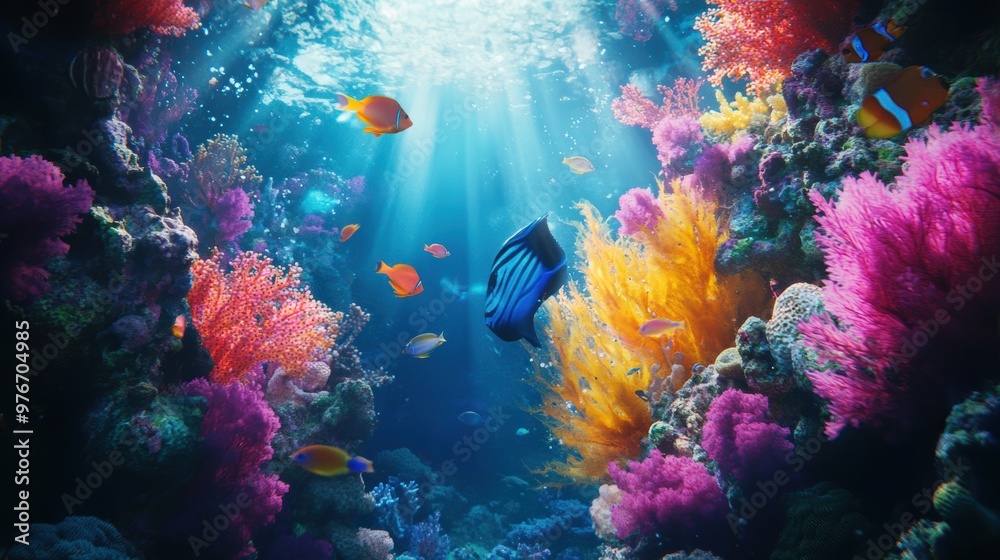 Naklejka premium Coral Reef Beauty.