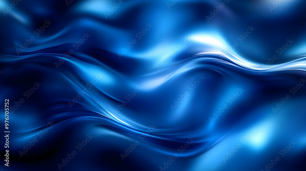Abstract Blue Waves Background with Smooth Flowing Lines Abstract Blue Waves Background with Smooth Flowing Lines
