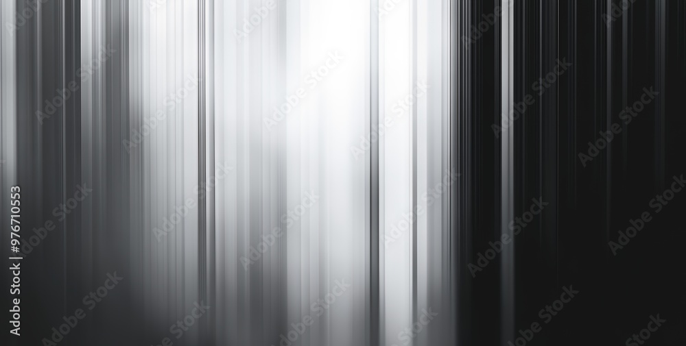 Abstract black and white image of vertical lines, creating a sense of movement and depth. The light and dark tones create a dramatic contrast. Abstract black and white image of vertical lines, creating a sense of movement and depth. The light and dark tones create a dramatic contrast.