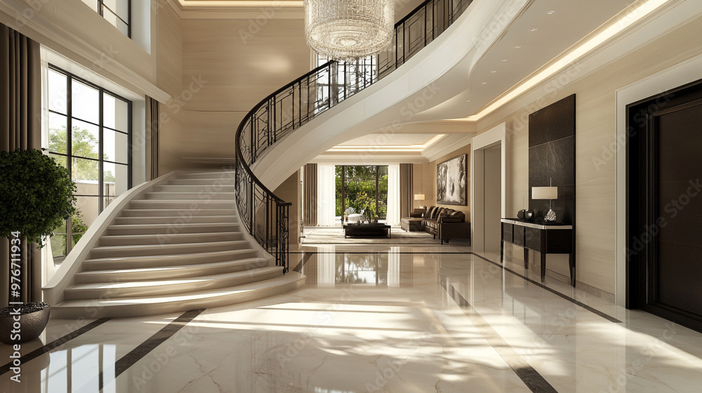 Obraz premium architecture interior beautiful apartment, interior.