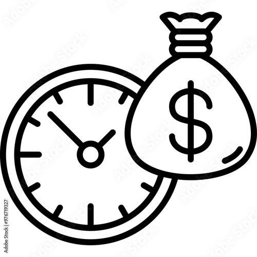 Foto Time Is Money Icon